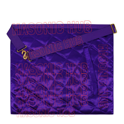 Past Thrice Illustrious Master Apron – Hand-Embroidered with PTIM Emblem (Satin)