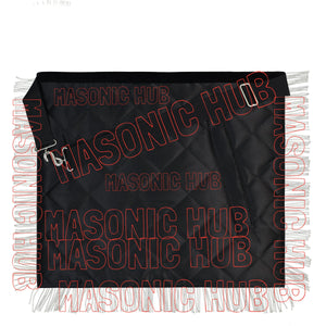 MASONIC HUB Master Mason Skull &amp; Cross Bones 100% Lambskin Masonic Apron - Handcrafted Masonic Hub