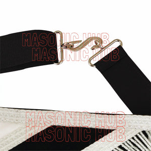 MASONIC HUB Master Mason Skull &amp; Cross Bones 100% Lambskin Masonic Apron - Handcrafted Masonic Hub