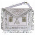 Craftsman's Pride: Handmade Masonic Master Mason Apron – Genuine Lambskin Masonic Hub