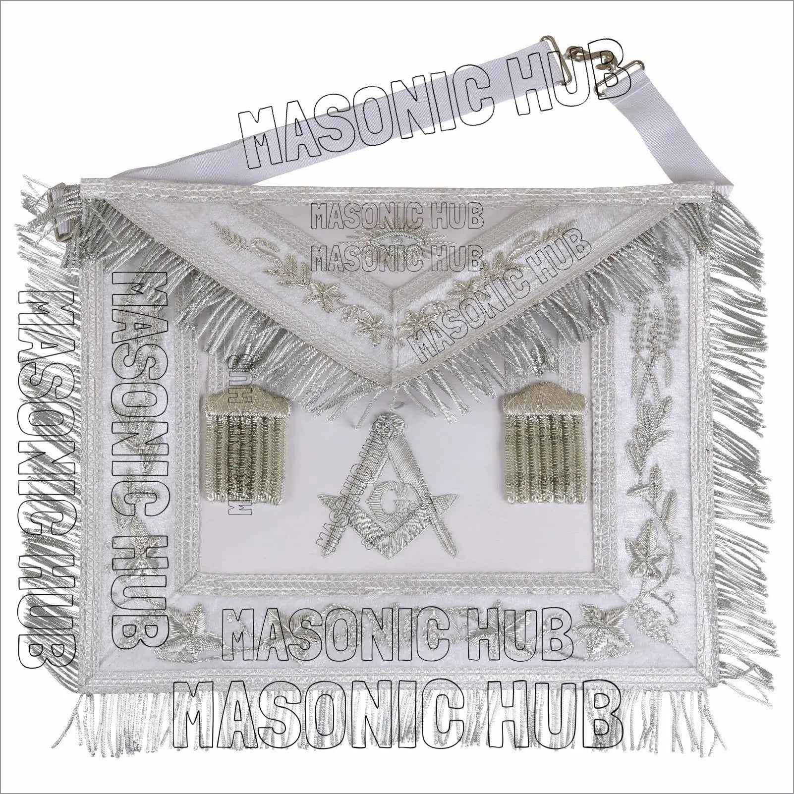 Craftsman's Pride: Handmade Masonic Master Mason Apron – Genuine Lambskin Masonic Hub