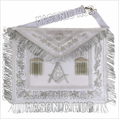 Craftsman's Pride: Handmade Masonic Master Mason Apron – Genuine Lambskin