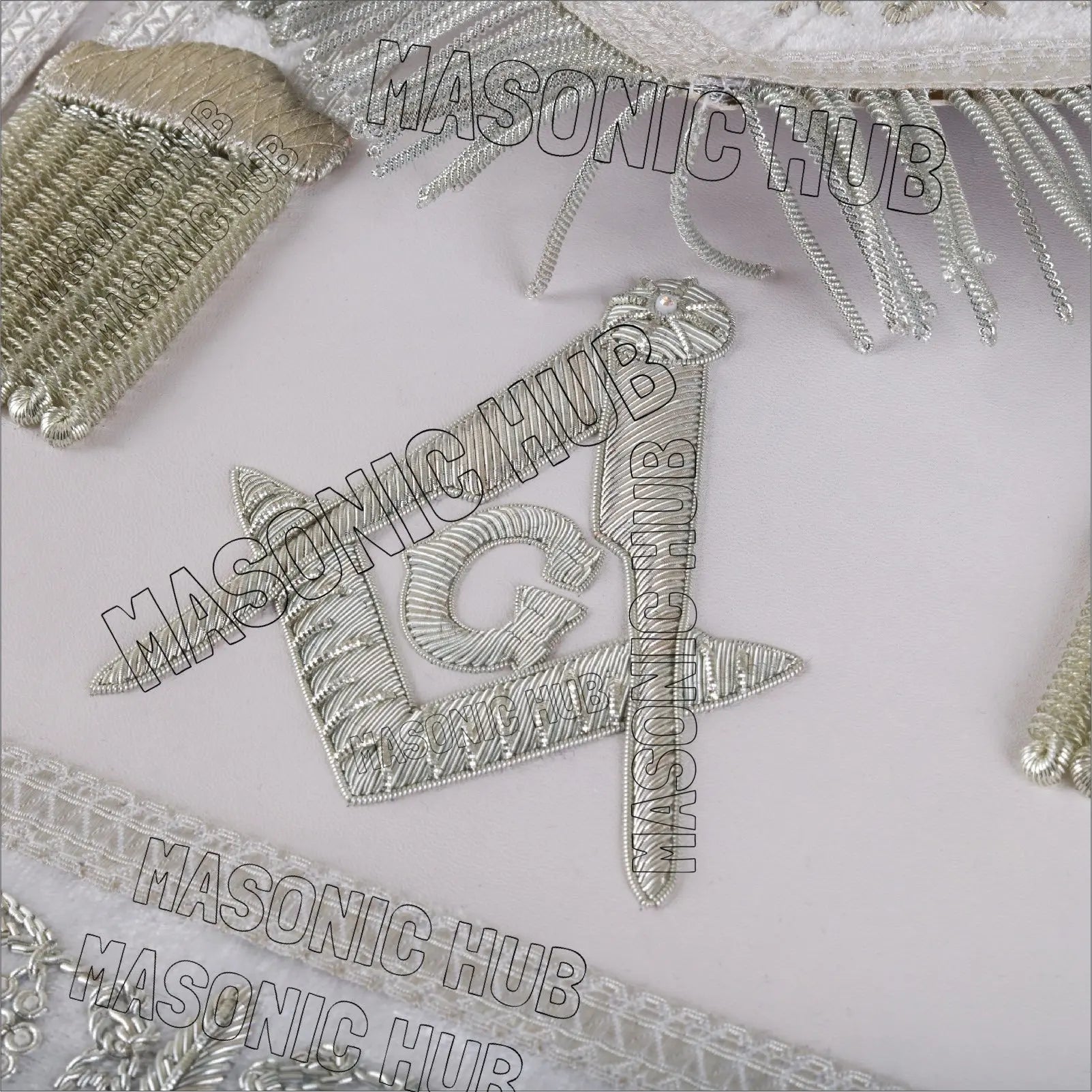 Craftsman's Pride: Handmade Masonic Master Mason Apron – Genuine Lambskin Masonic Hub
