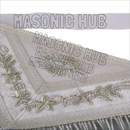 Craftsman's Pride: Handmade Masonic Master Mason Apron – Genuine Lambskin