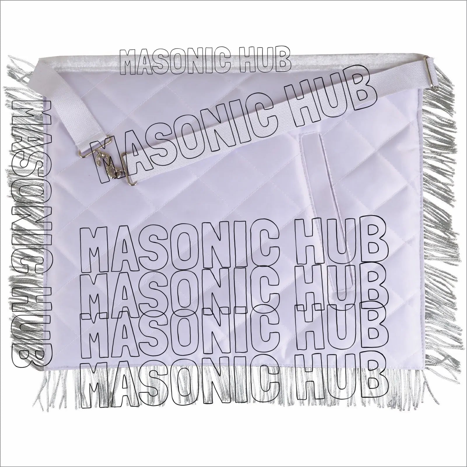 Craftsman's Pride: Handmade Masonic Master Mason Apron – Genuine Lambskin Masonic Hub