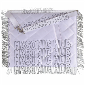 Craftsman's Pride: Handmade Masonic Master Mason Apron – Genuine Lambskin Masonic Hub