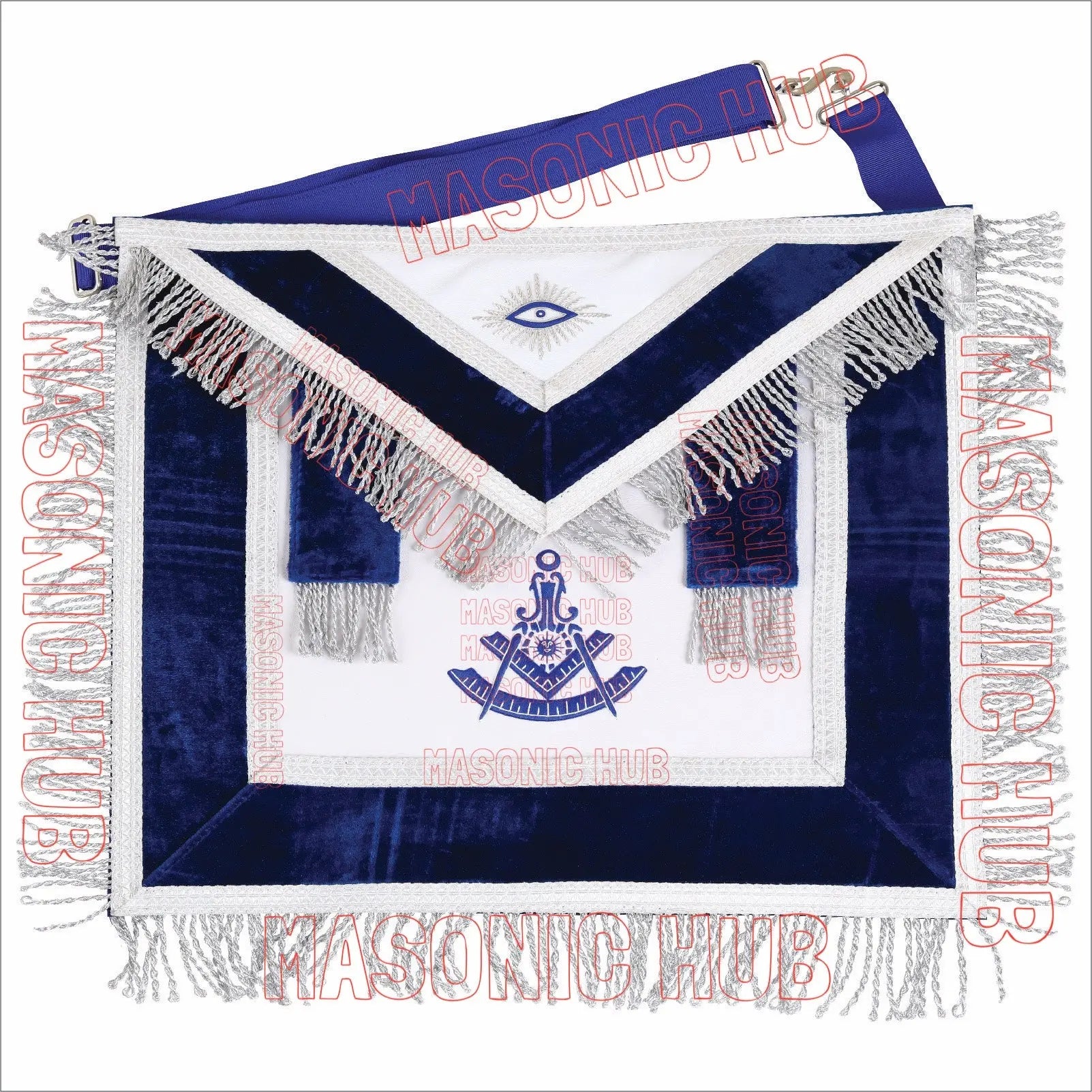 Masterfully Crafted Lambskin Apron with Iconic Past Master Emblem Masonic Hub