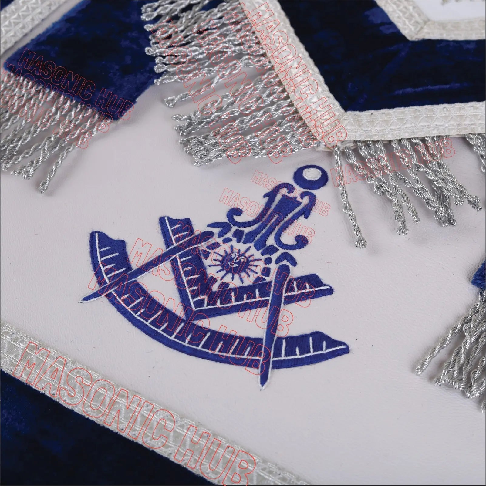 Masterfully Crafted Lambskin Apron with Iconic Past Master Emblem Masonic Hub