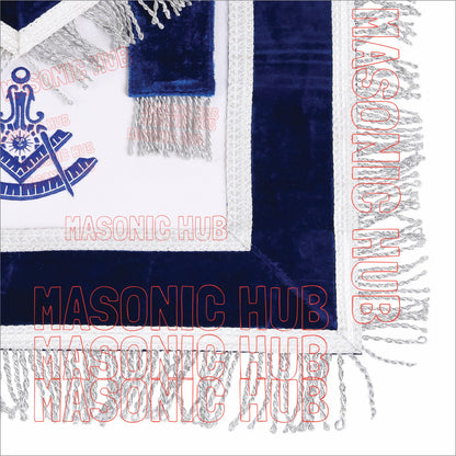 Masterfully Crafted Lambskin Apron with Iconic Past Master Emblem