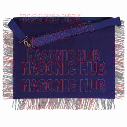 Exquisite Handcrafted Masonic Past Master Lambskin Apron – 100% Handmade Elegance