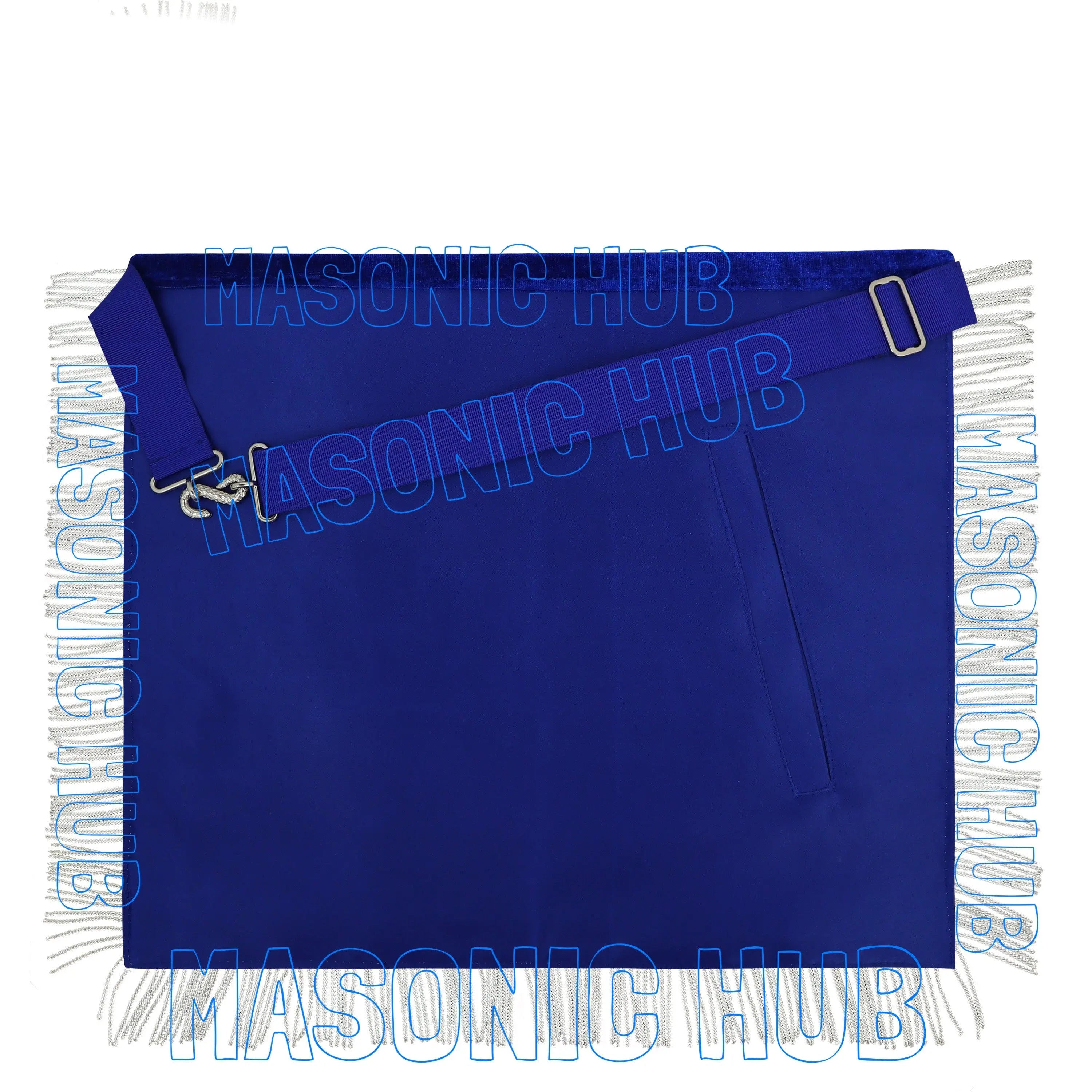 Premium Masonic Past Master Apron – 100% Lambskin with Chain Collar & Free Jewel Masonic Hub