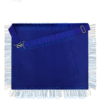 Premium Masonic Past Master Apron – 100% Lambskin with Chain Collar & Free Jewel