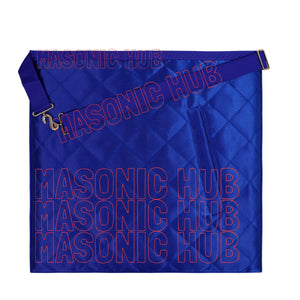 Texas Masonic Apron: Master Mason Lambskin with Texas Map – Official Texas Regulation Masonic Hub