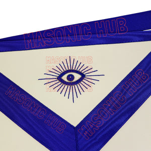 Texas Masonic Apron: Master Mason Lambskin with Texas Map – Official Texas Regulation Masonic Hub