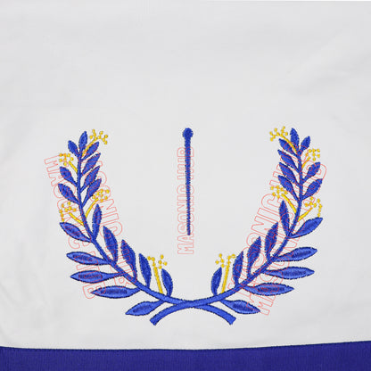 Masonic Regalia Blue Lodge Officer TYLER Apron &amp; Chain Collar with Jewel