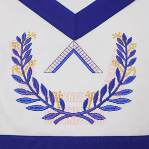 Masonic Regalia Blue Lodge Worshipful Master Apron & Chain Collar with Jewel Masonic Hub