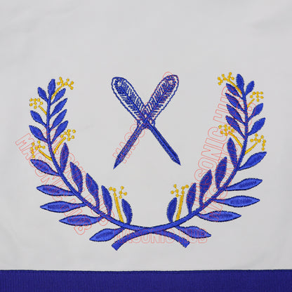 Masonic Regalia Blue Lodge Secretary Apron & Chain Collar with Jewel