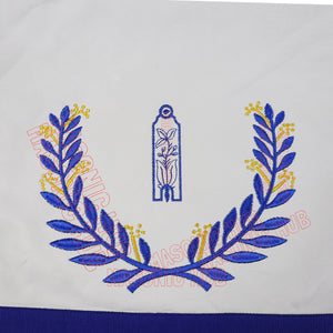 Masonic Regalia Blue Lodge Junior Warden Apron & Chain Collar with Jewel Masonic Hub
