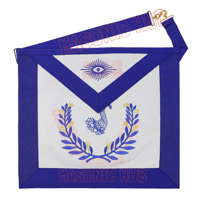 Masonic Regalia Blue Lodge Senior Steward Apron & Chain Collar with Jewel