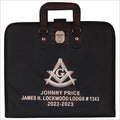 Customizable Hand-Embroidered Past Master Masonic Apron Case - Texas Regulation Masonic Hub