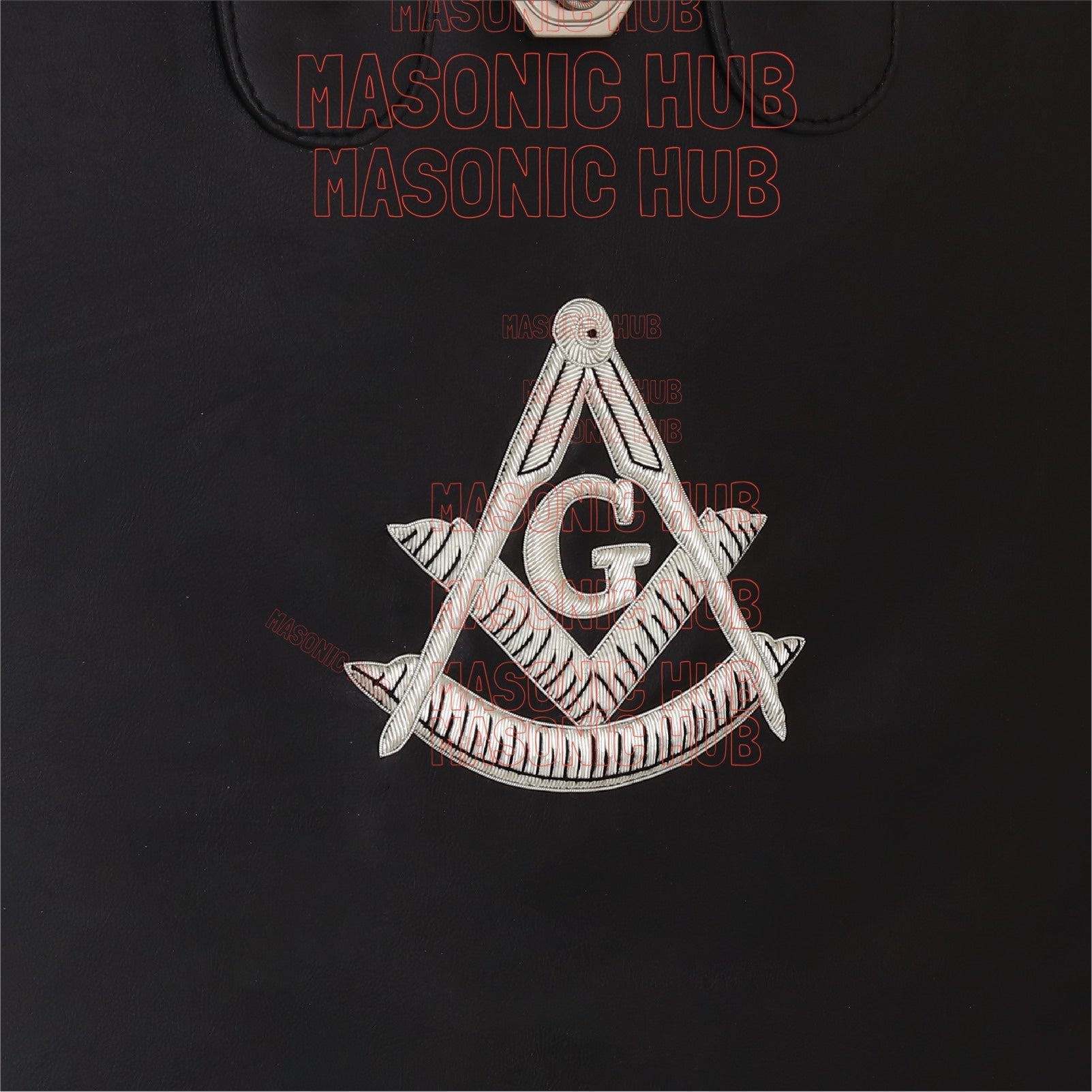 Customizable Hand-Embroidered Past Master Masonic Apron Case - Texas Regulation Masonic Hub