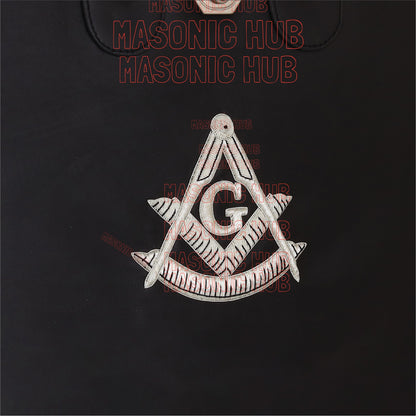 Masonic Hand Embroidered Customize Past Master Masonic Apron Case with Handle