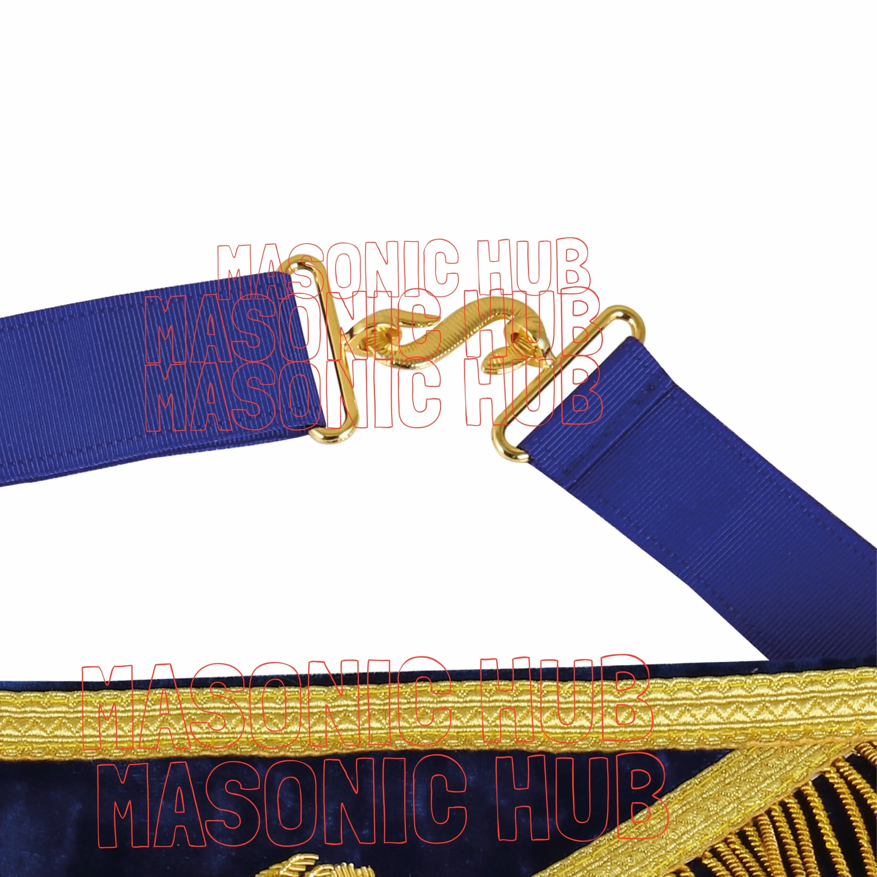 Masonic Regalia Deputy Grand Master Set – Lambskin Apron, Chain Collar & Cuff Masonic Hub