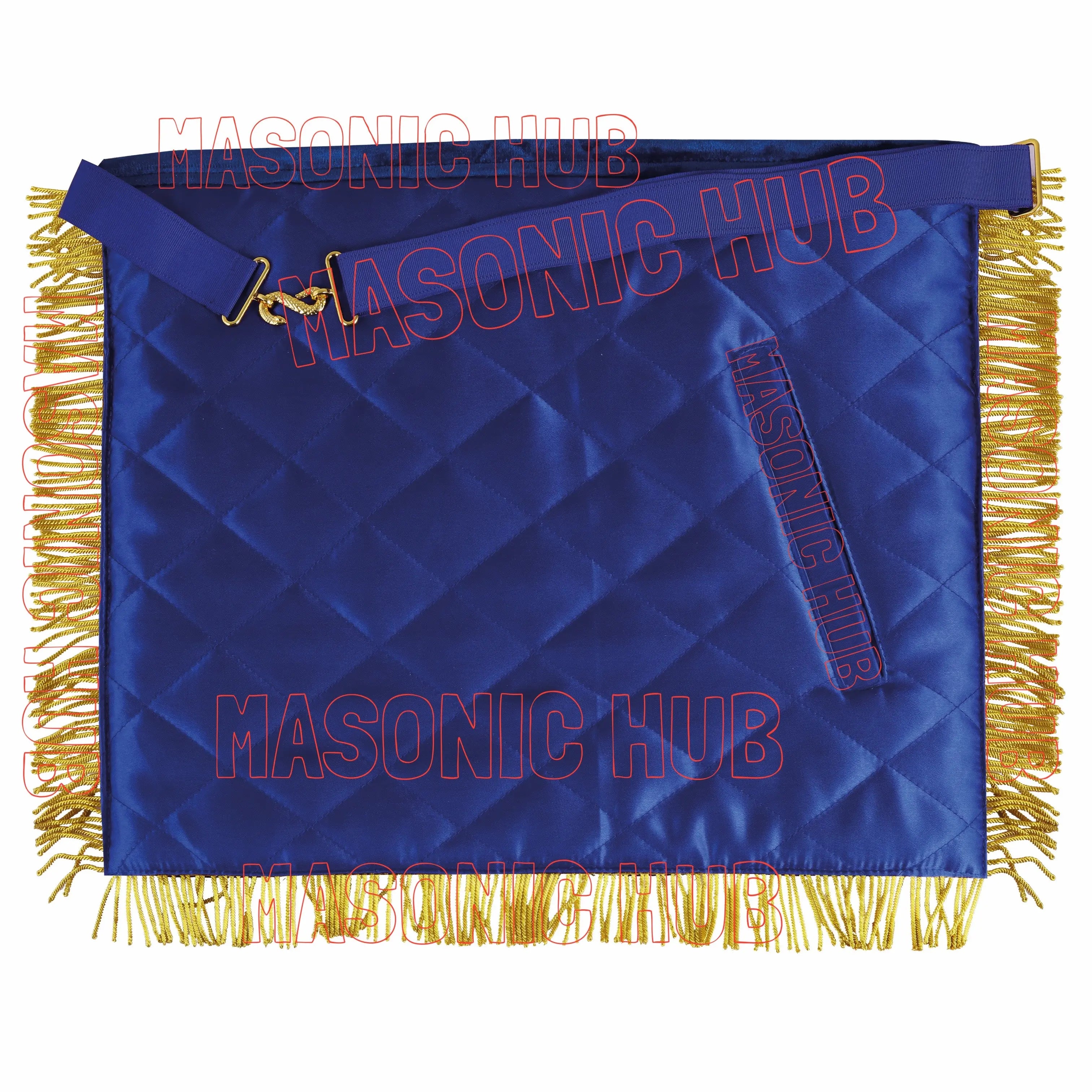 Masonic Regalia Deputy Grand Master Set – Lambskin Apron, Chain Collar & Cuff Masonic Hub