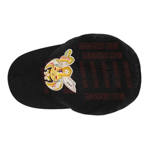 Masonic Shriner Black Cap – Handcrafted with Camel & Star Emblem Masonic Hub