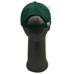 Masonic Gold Tassel Shriner Jewel Embroidered Green Baseball Cap - Handcrafted Masonic Hub