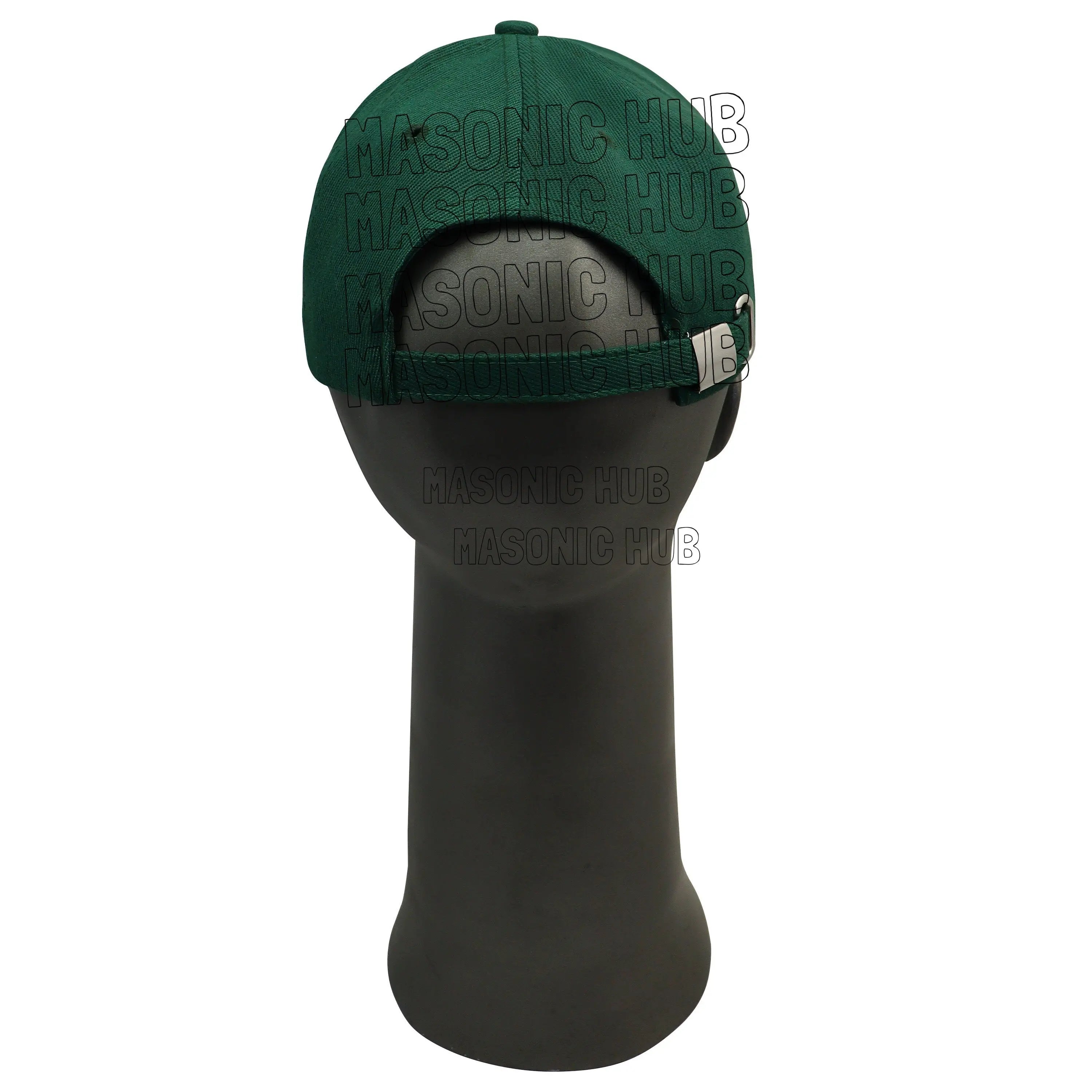 Masonic Gold Tassel Shriner Jewel Embroidered Green Baseball Cap - Handcrafted Masonic Hub