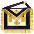 Handmade Masonic Past Master Apron – Genuine Lambskin with Compasses &amp; Quadrant Masonic Hub