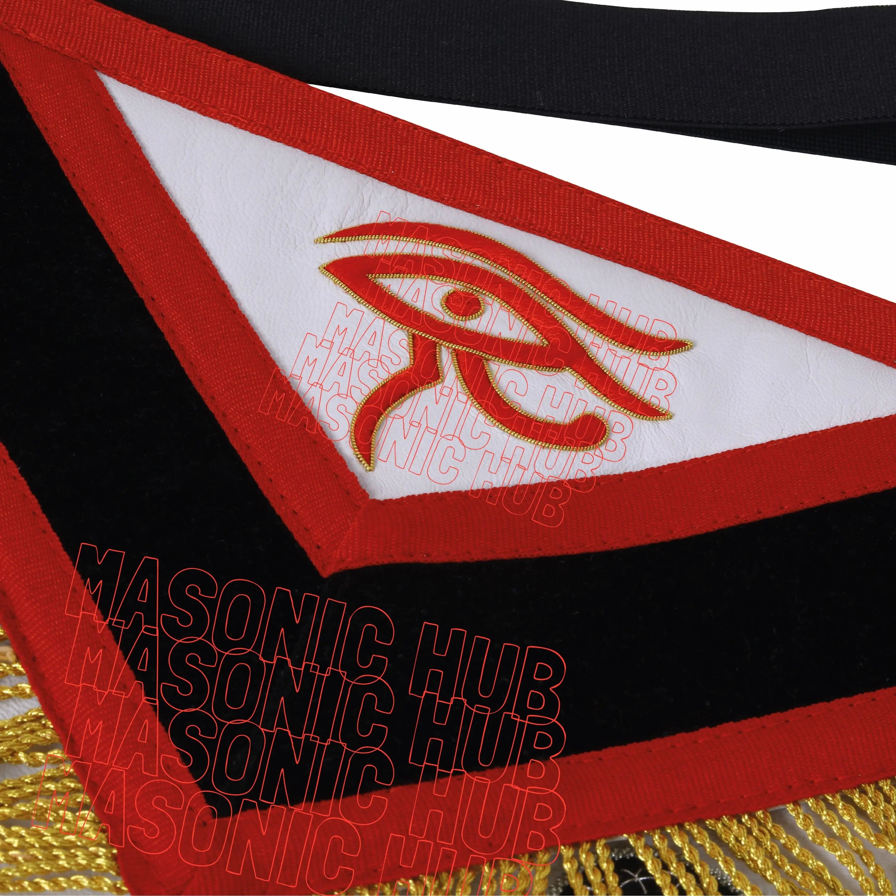 MASONIC REGALIA – EXQUISITE CUSTOM PAST MASTER 100% LAMBSKIN APRON Masonic Hub