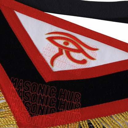 MASONIC REGALIA – EXQUISITE CUSTOM PAST MASTER 100% LAMBSKIN APRON