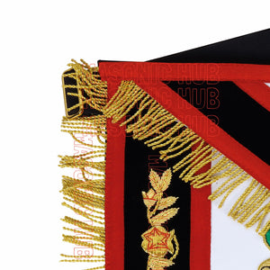 MASONIC REGALIA – EXQUISITE CUSTOM PAST MASTER 100% LAMBSKIN APRON Masonic Hub