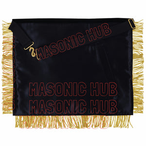MASONIC REGALIA – EXQUISITE CUSTOM PAST MASTER 100% LAMBSKIN APRON Masonic Hub