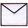 Masonic White 100% Cotton Duck Funeral Apron with Ribbon for Freemasonry Masonic Hub
