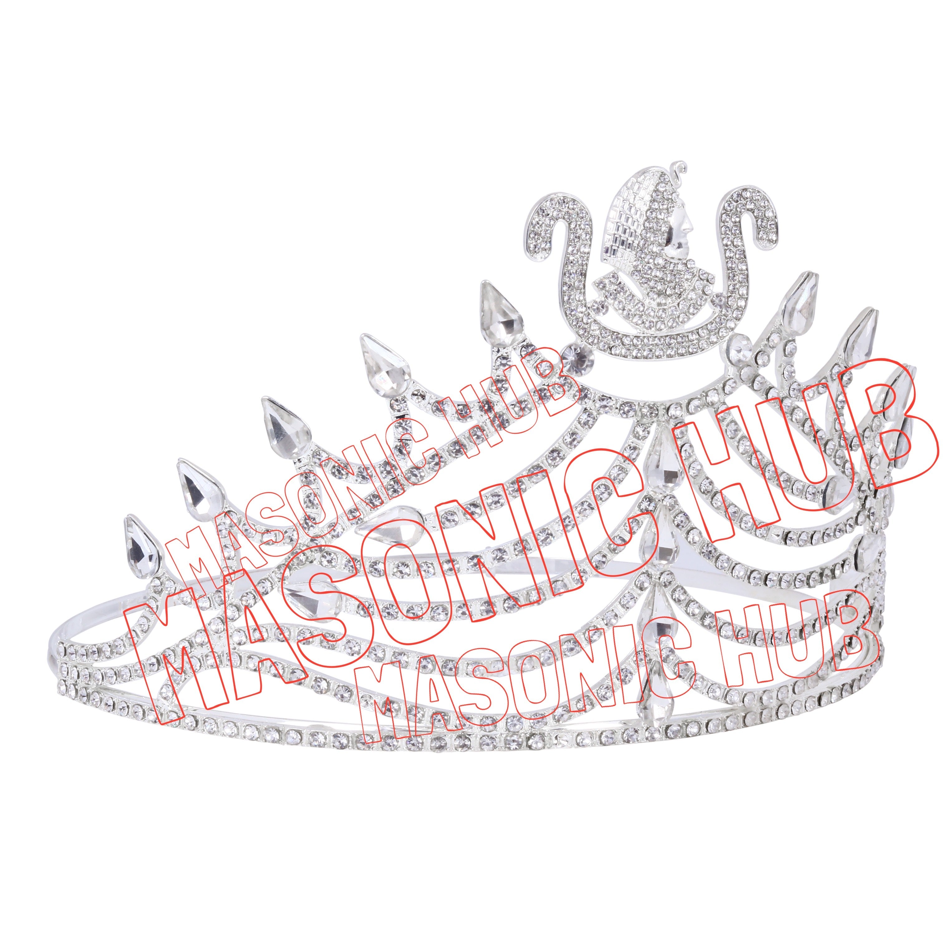 Masonic DOI Crown – Silver-Tone Daughter of Isis Regal Headpiece Masonic Hub