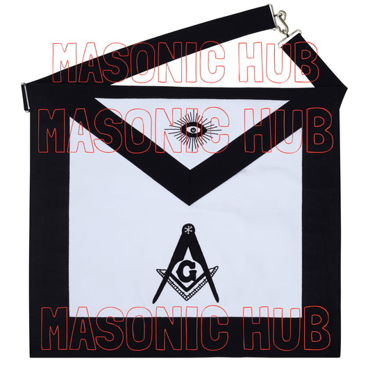 Handcrafted Lambskin Masonic Master Mason Funeral Apron For Freemasonry