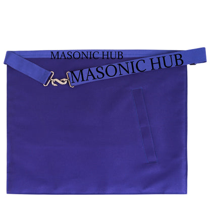 Handcrafted 100% Lambskin Masonic Blue Past Master Apron for Freemasonry