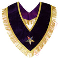 Purple Velvet Masonic OES Worthy Patron Collar – Crafted to Perfection Masonic Hub