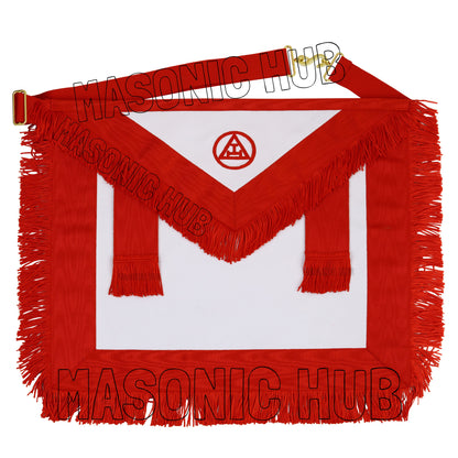 Masonic Royal Arch Member Apron – 100% Lambskin with Fringe (Hand Embroidered)