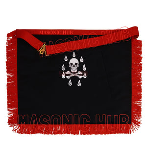 Masonic AASR Scottish Rite Master Mason Apron – 100% Lambskin, Hand-Embroidered Masonic Hub