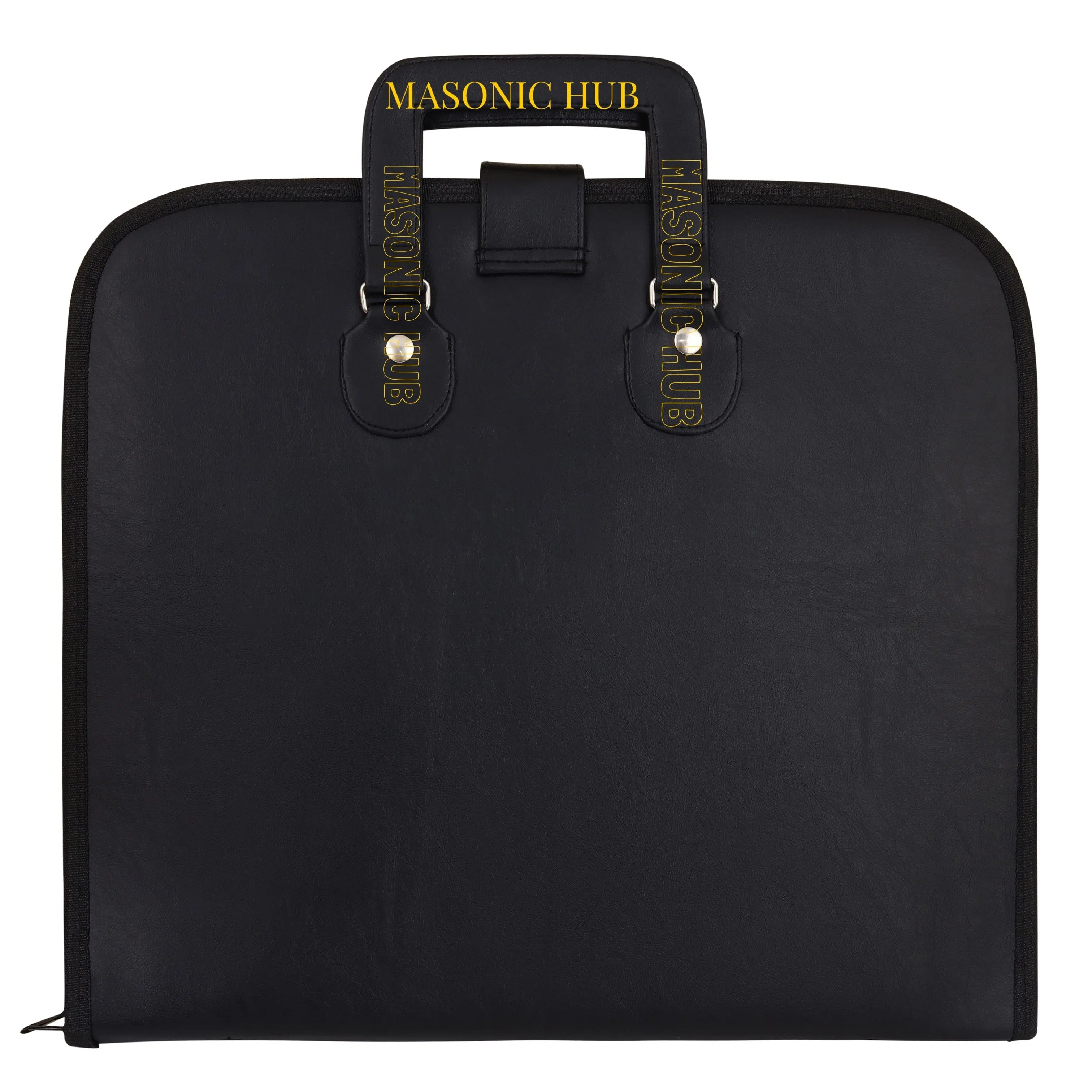 Masonic Hand-Embroidered Square &amp; Compass Apron Case – Black Masonic Hub
