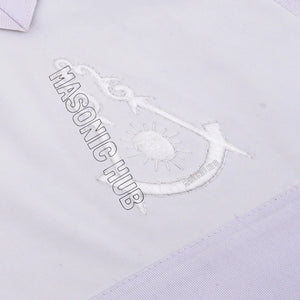 Masonic Past Master 100% Lambskin Apron All White Hand Embroidered Masonic Hub