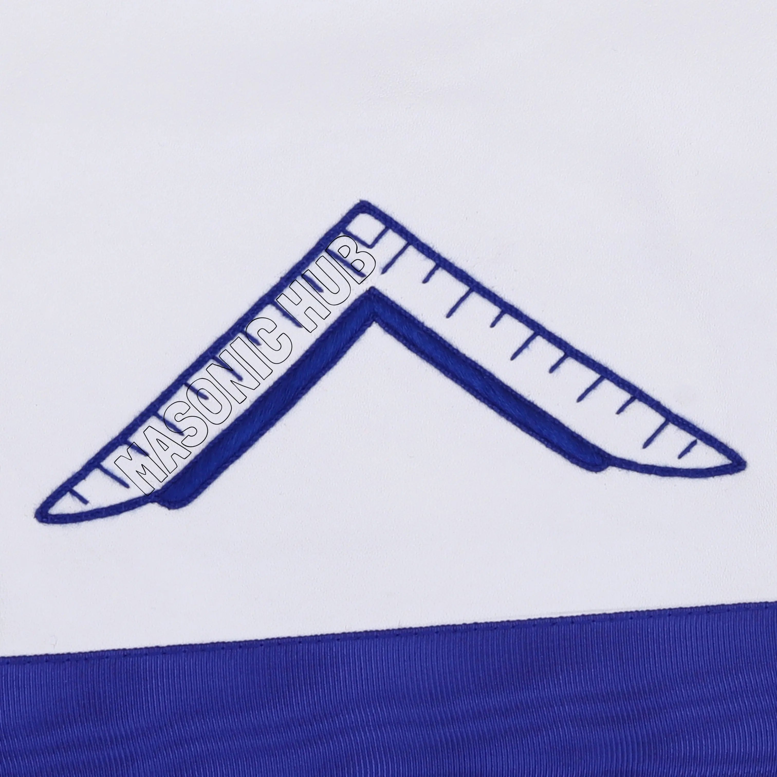 Masonic Worshipful Master Silver Jewel Collar &amp; Embroidered Sheep Apron Masonic Hub