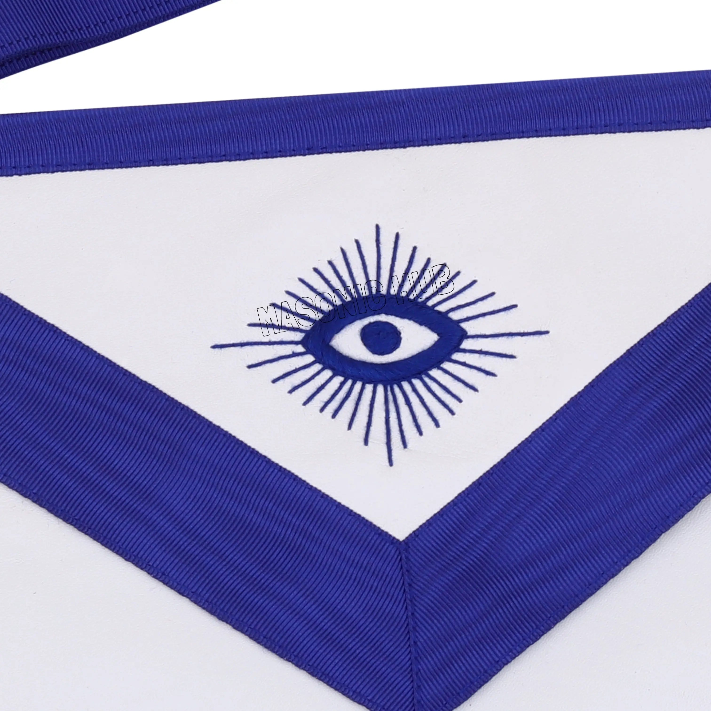 Masonic Worshipful Master Silver Jewel Collar &amp; Embroidered Sheep Apron Masonic Hub