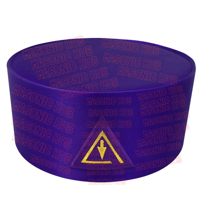 Masonic Royal & Select Master Cap Crown - Purple Color Freemason Regalia Hat