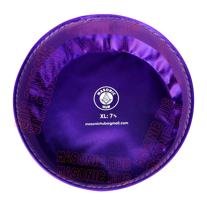 Masonic Royal & Select Master Cap Crown - Purple Color Freemason Regalia Hat