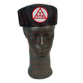 Royal Arch Masons Black Soft Cap with Royal Arch Emblem - Freemason Regalia Hat Masonic Hub